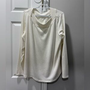 St. John's Bay Cream Long Sleeve Top size XL
